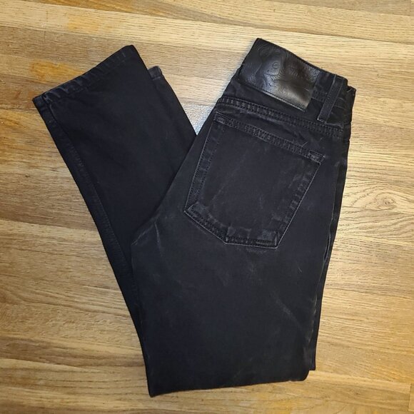 NAKED & FAMOUS DENIM Weird Guy Solid Black Selvedge Jeans, Size 27 x 25.5 - Picture 3 of 5